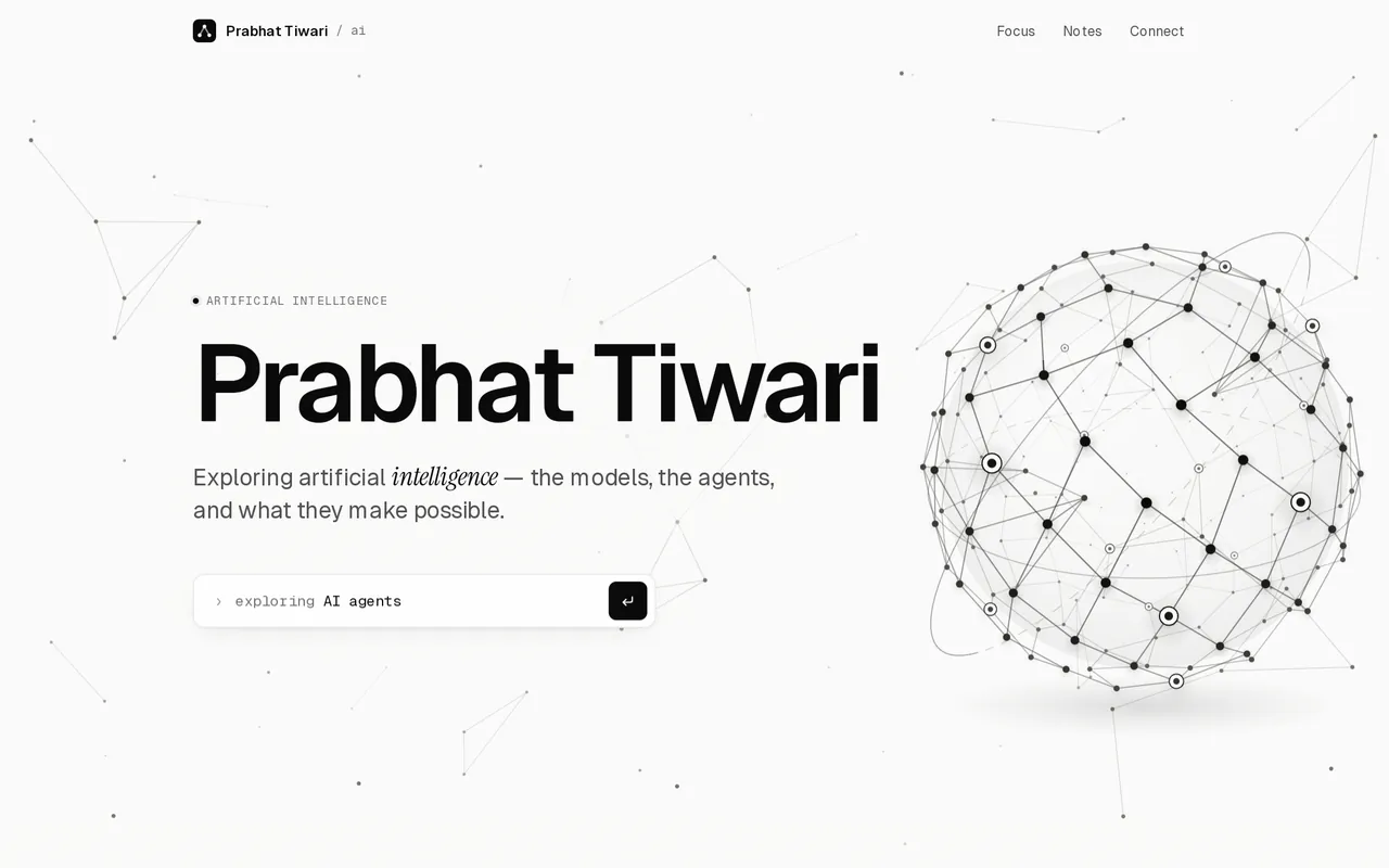 AI notes — home page