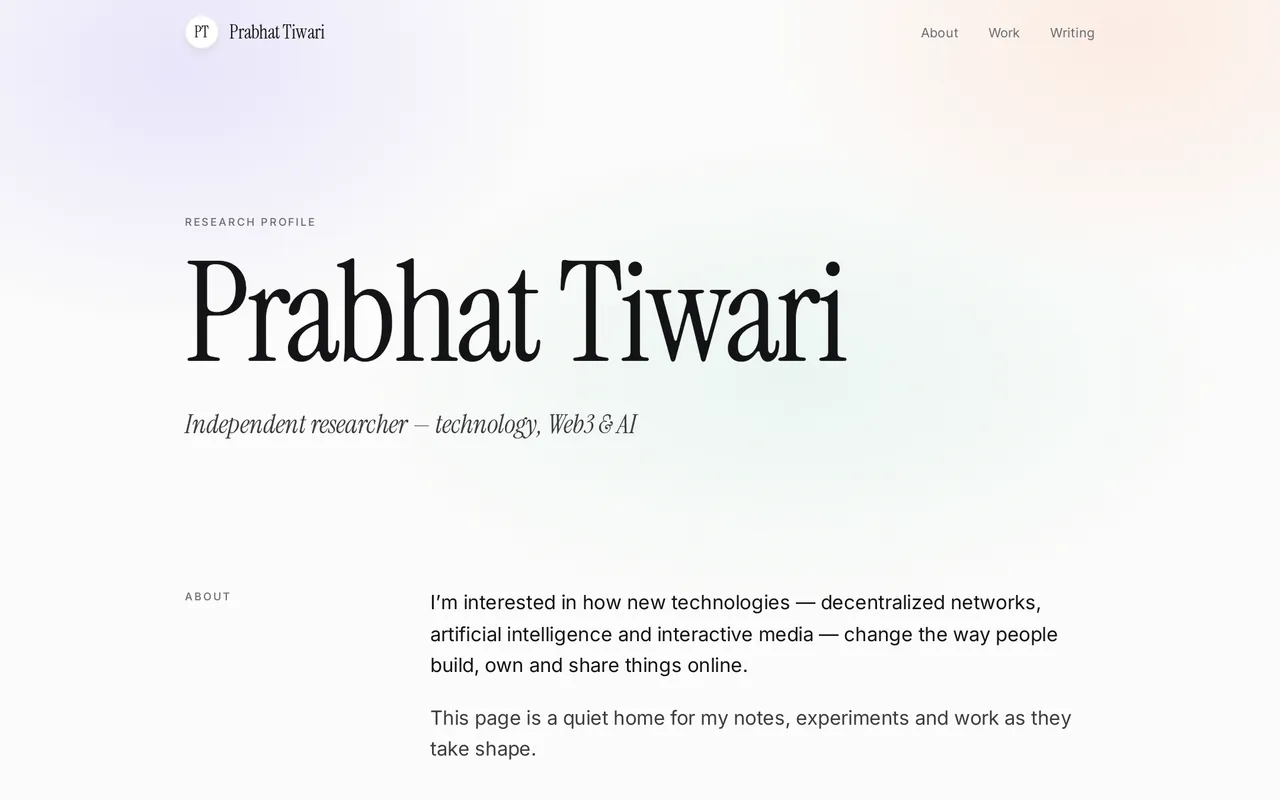 prabhattiwari.brave — home page