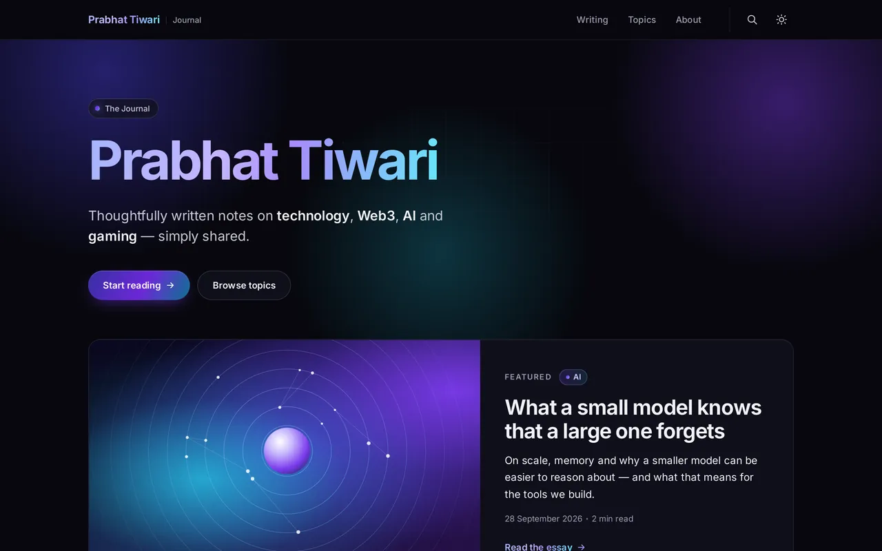 The Journal — home page