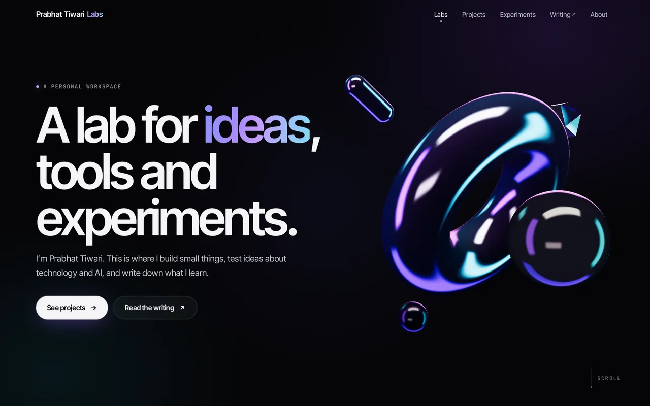 Prabhat Tiwari Labs — home page
