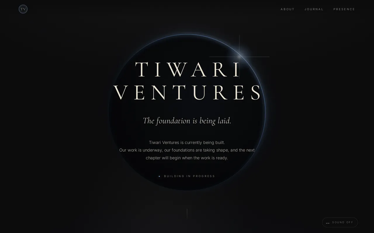 Tiwari Ventures — home page