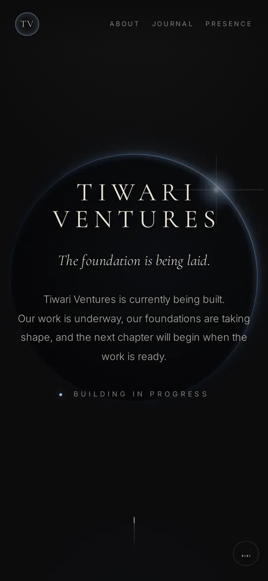 Tiwari Ventures on a phone